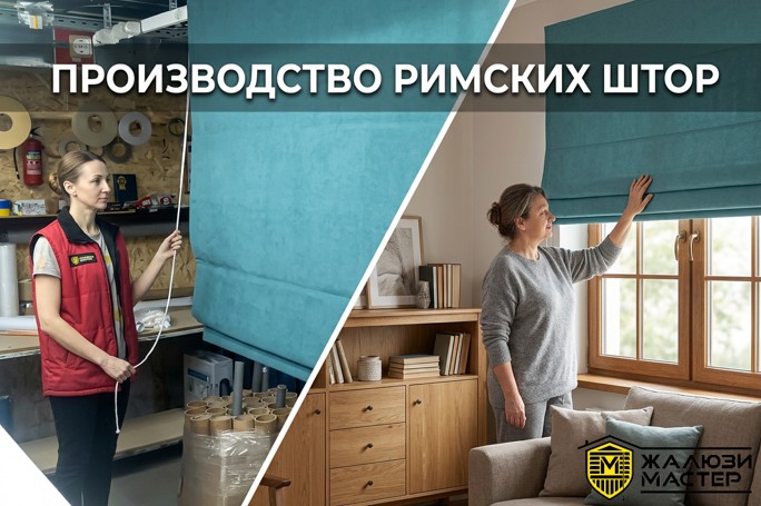 Пошив и производство римских штор Пошив и производство римских штор