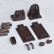 Рулонные шторы MINI в коричневой фурнитуре с тканью ОМЕГА коричневый_2870. Рулонные шторы MINI в коричневой фурнитуре с тканью ОМЕГА коричневый_2870.