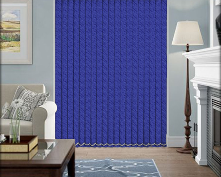 Вертикальные жалюзи в ткани БАЛИ 5302 синий 