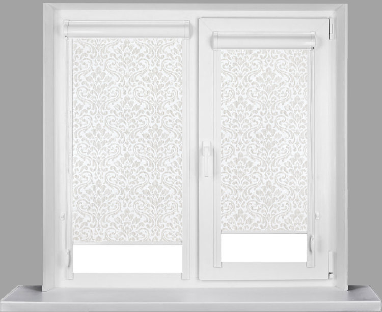 Рулонная ЮНИ 1 на створку, ФЛОРЕНЦИЯ 2261 светло-бежевый, 240см Рулонная ЮНИ 1 на створку, ФЛОРЕНЦИЯ 2261 светло-бежевый, 240см