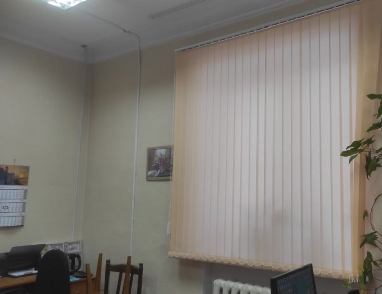 Вертикальные жалюзи, ткань Лайн персик_L-033. Вертикальные жалюзи, ткань Лайн персик_L-033.