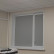 Кассетные рулонные шторы UNI 2 с тканью ПЛЭЙН BLACK-OUT DBL серый в офис_1852. Кассетные рулонные шторы UNI 2 с тканью ПЛЭЙН BLACK-OUT DBL серый в офис_1852.